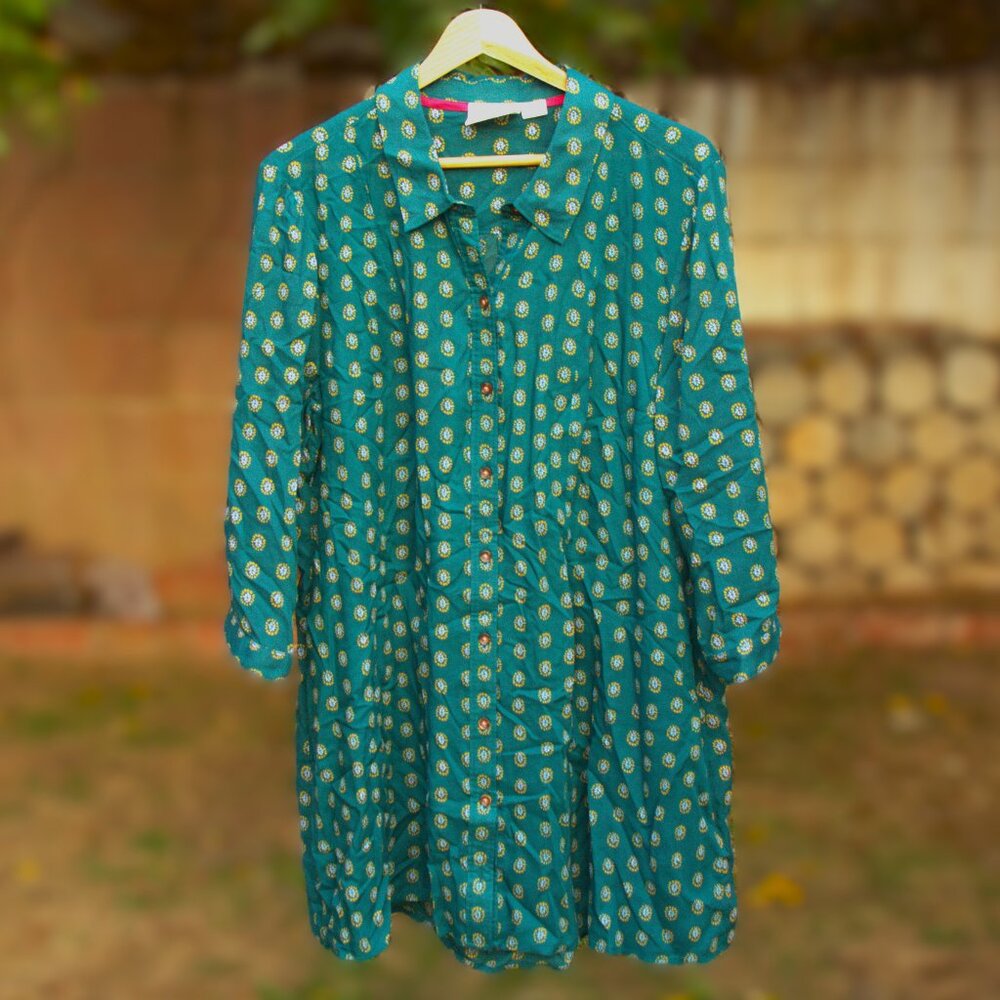 Maeve by Anthropologie Button Down Tunic XL